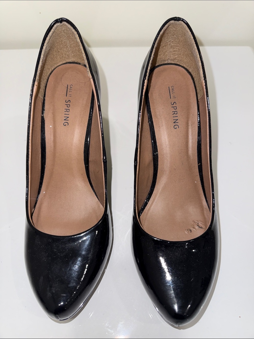 Call It Spring Black Patent Pointed Pumps